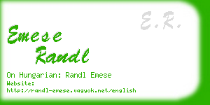 emese randl business card